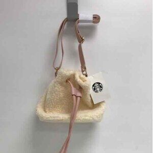 NWT Starbucks Fleece Bucket Purse